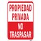 Signmission Propiedad Privada No Traspasar, Heavy-Gauge Aluminum, 12" H, A-1218-24811 A-1218-24811 - alternate 1